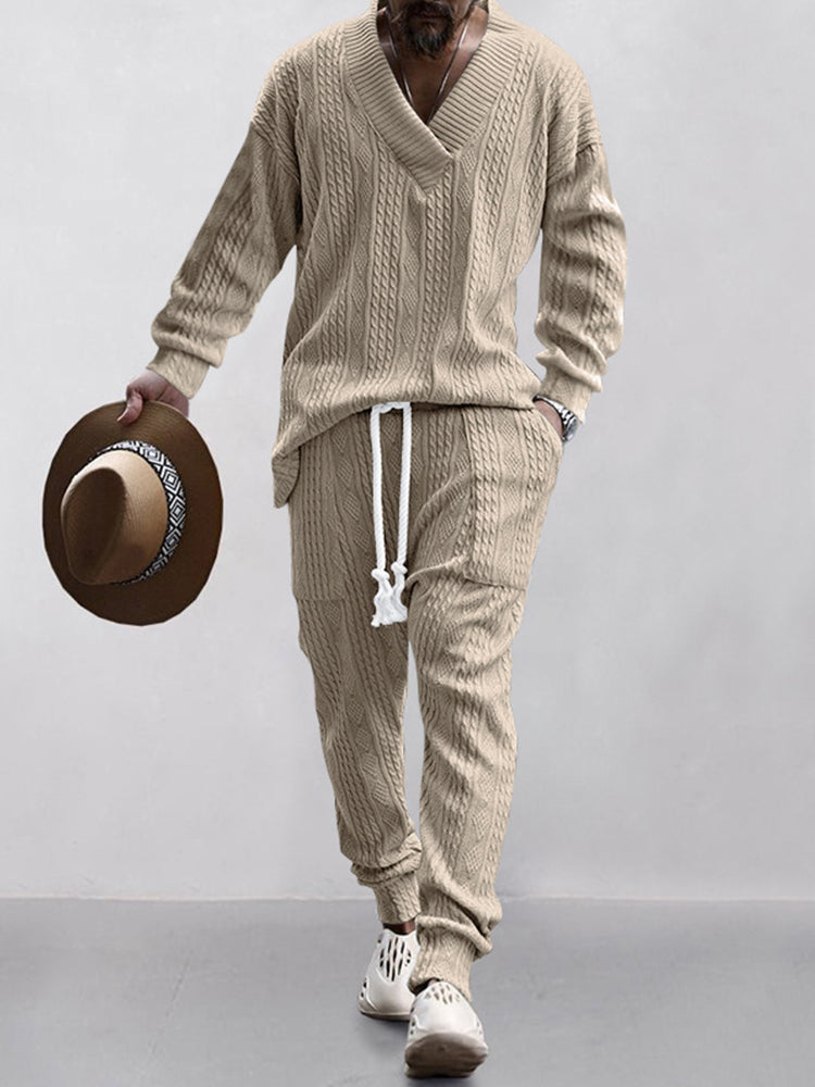 Set jacquard con cavo Athleisure