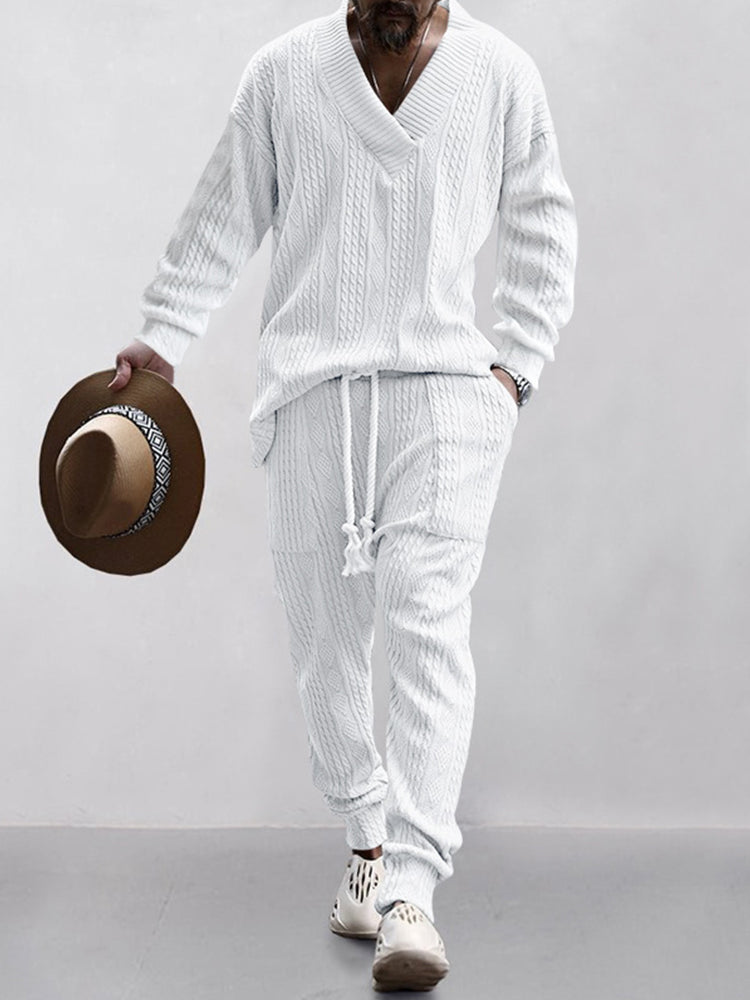 Set jacquard con cavo Athleisure