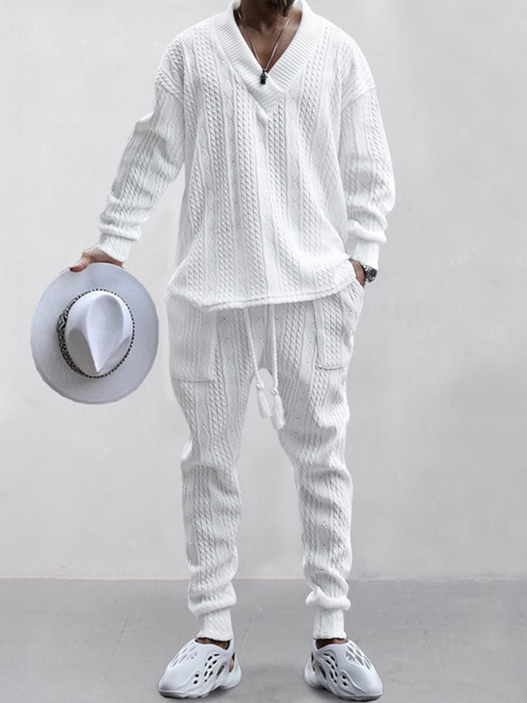 Set jacquard con cavo Athleisure