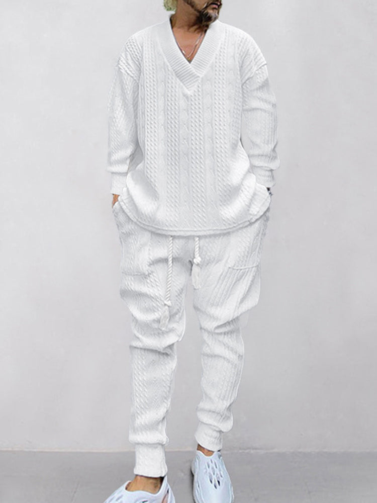 Set jacquard con cavo Athleisure