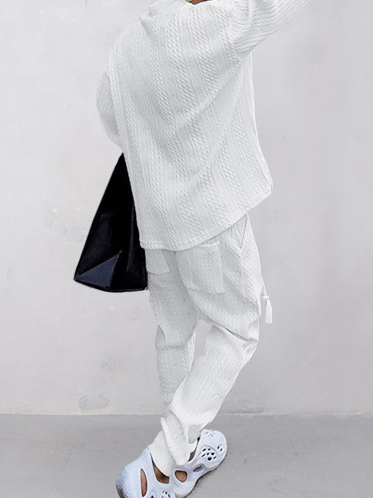 Set jacquard con cavo Athleisure