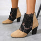 VelvetBloom™ - Chic Lace Ankle Heels